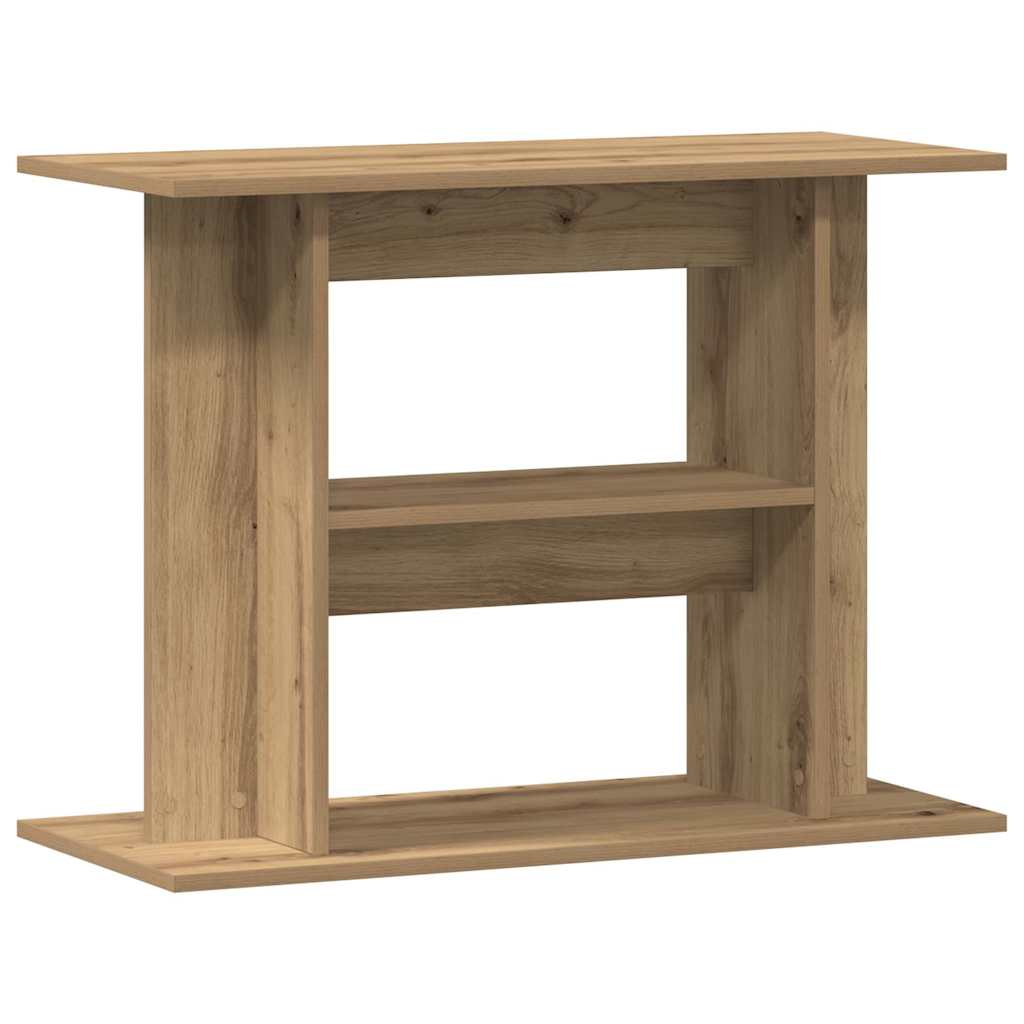 Supporto per acquario artigianale in rovere 80x35x60 cm in legno ingegnerizzato
