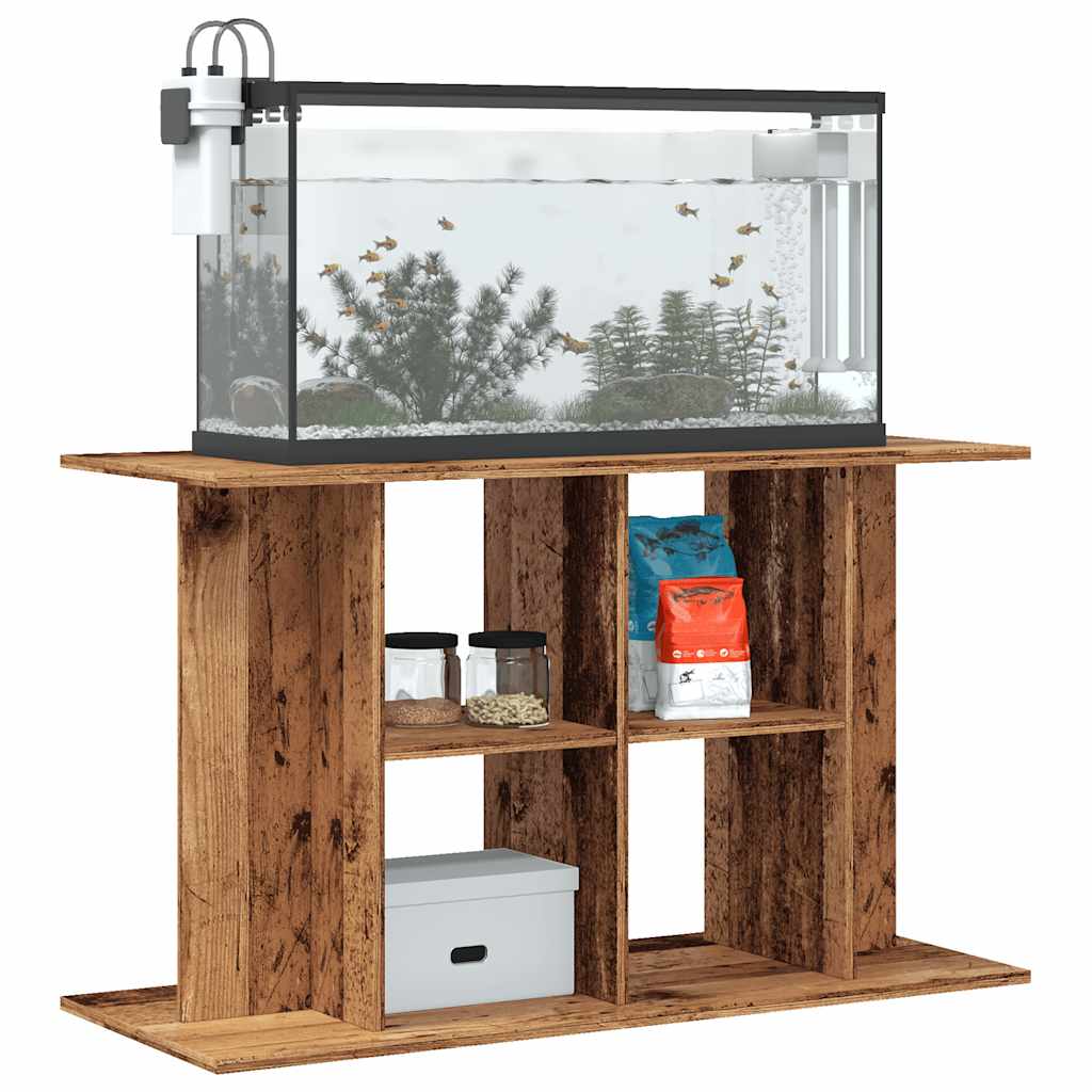 Supporto Acquario 100x40x60cm in Legno Multistrato Legno Antico