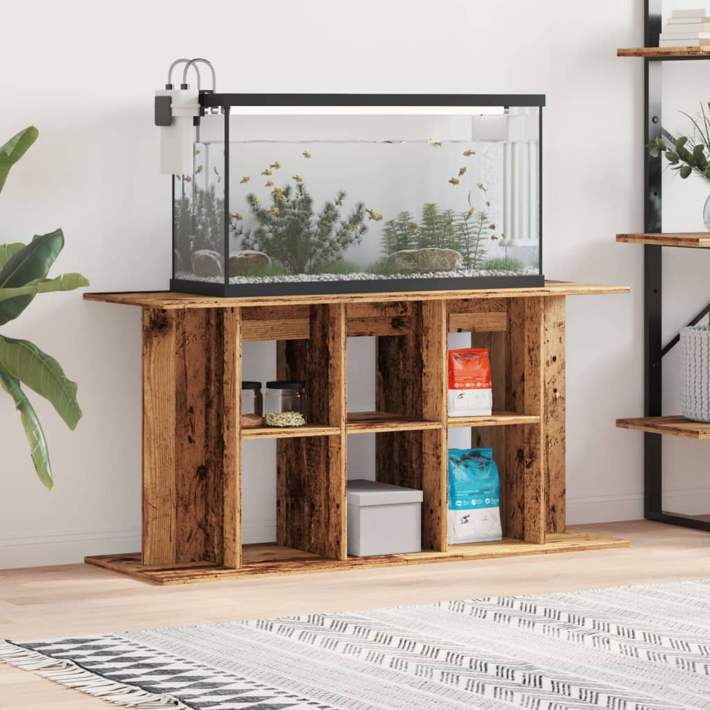 Supporto Acquario 120x40x60cm in Legno Multistrato Legno Antico