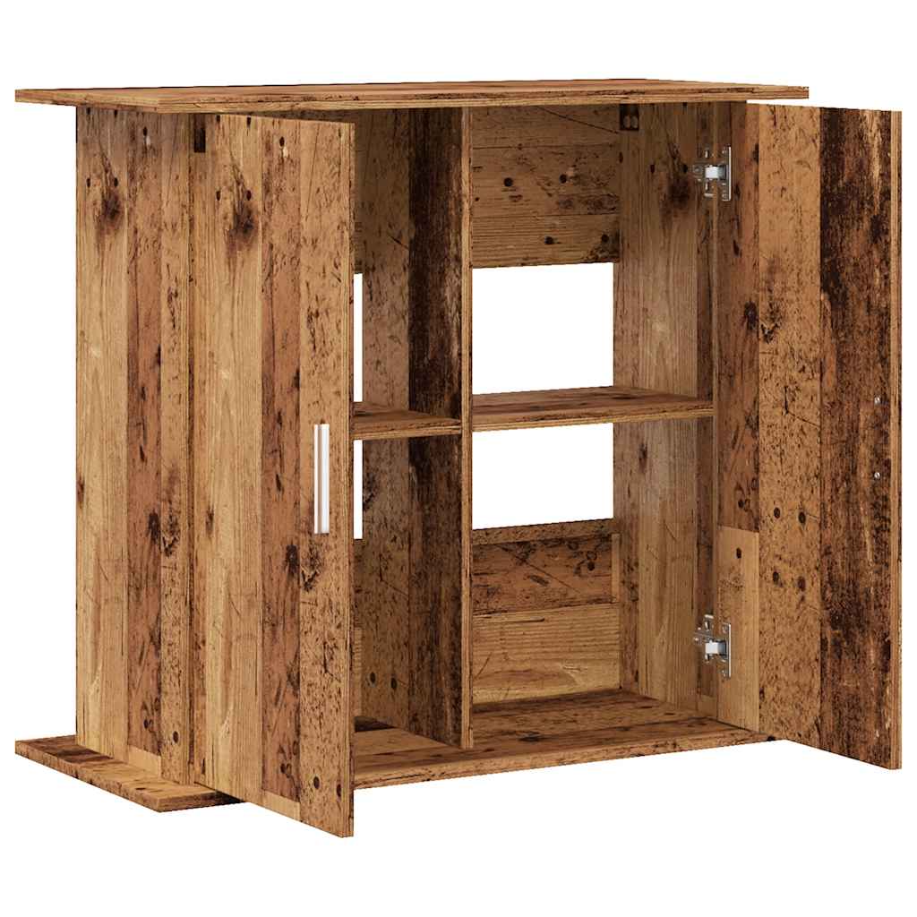 Supporto Acquario 81x36x73 cm in Legno Multistrato Legno Antico