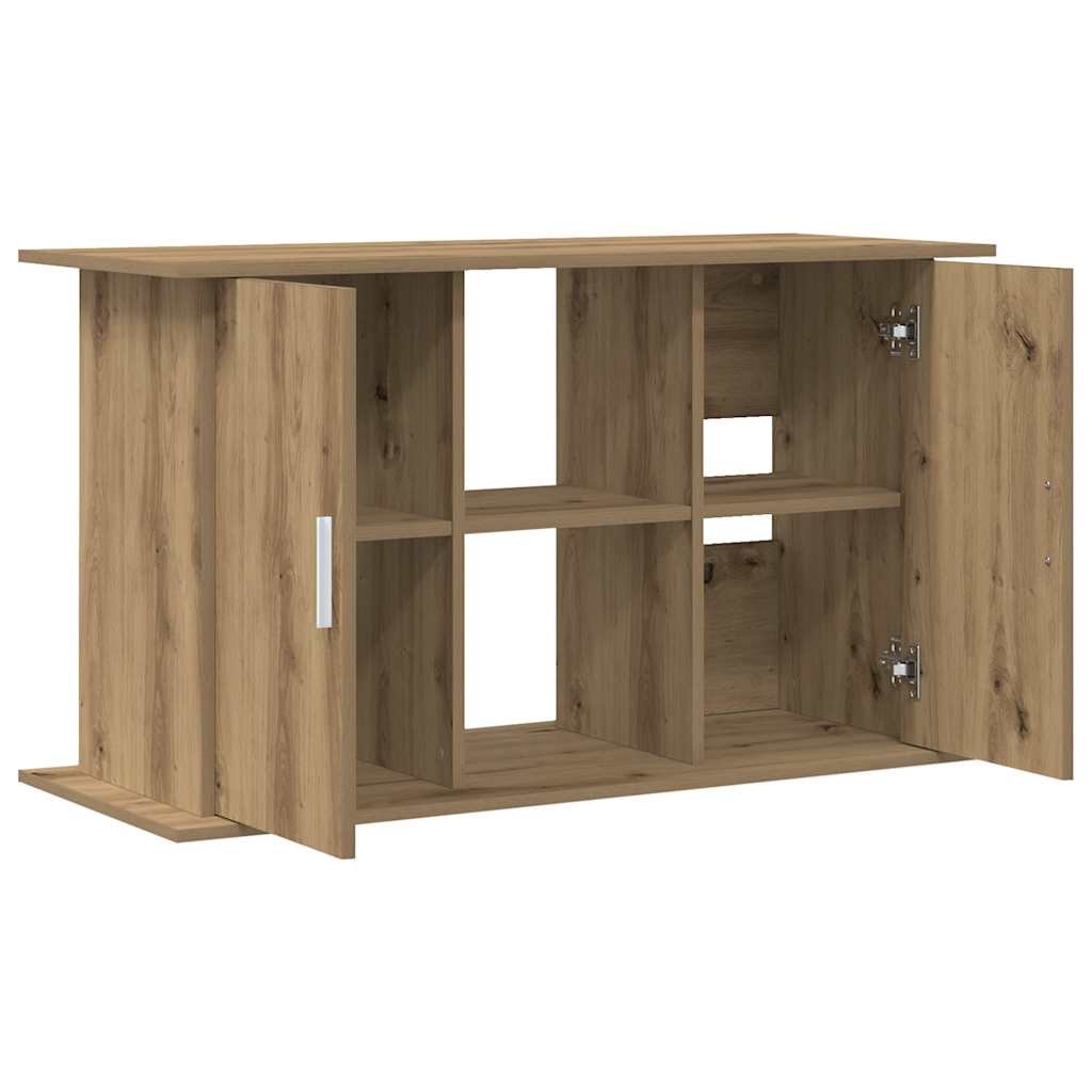 Supporto per acquario artigianale in rovere 101x41x58 cm in legno ingegnerizzato