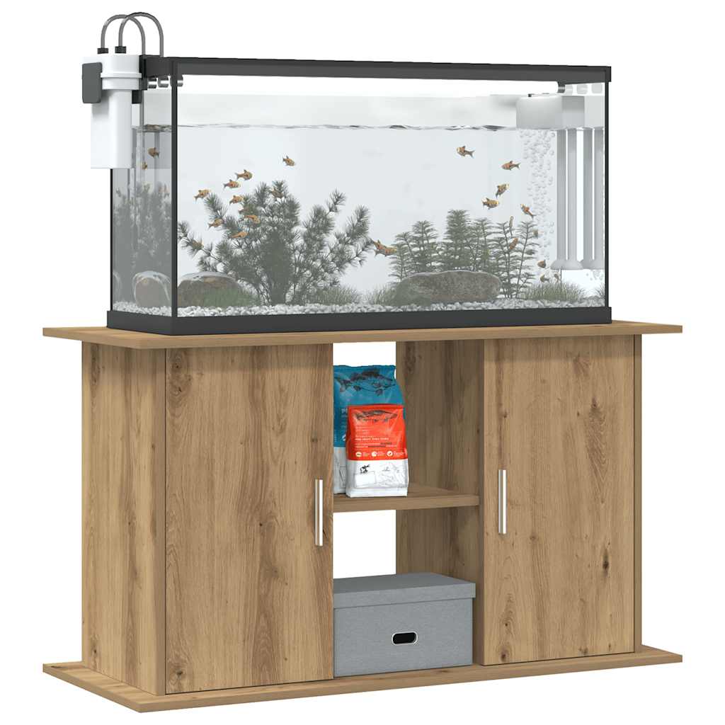 Supporto per acquario artigianale in rovere 101x41x58 cm in legno ingegnerizzato