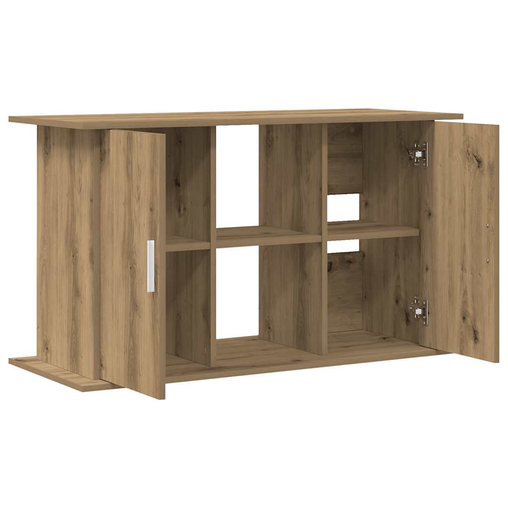 Supporto per acquario artigianale in rovere 101x41x58 cm in legno ingegnerizzato