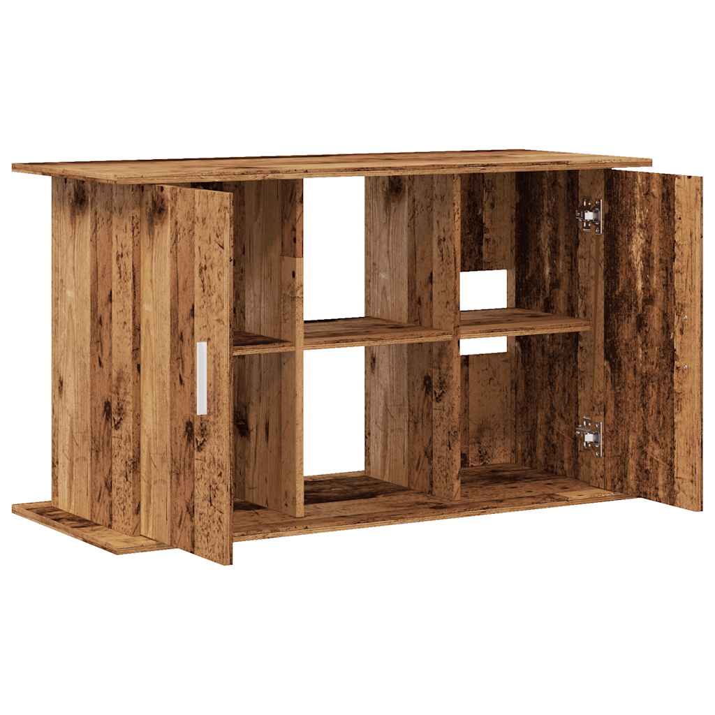 Supporto Acquario 121x41x58cm in Legno Multistrato Legno Antico