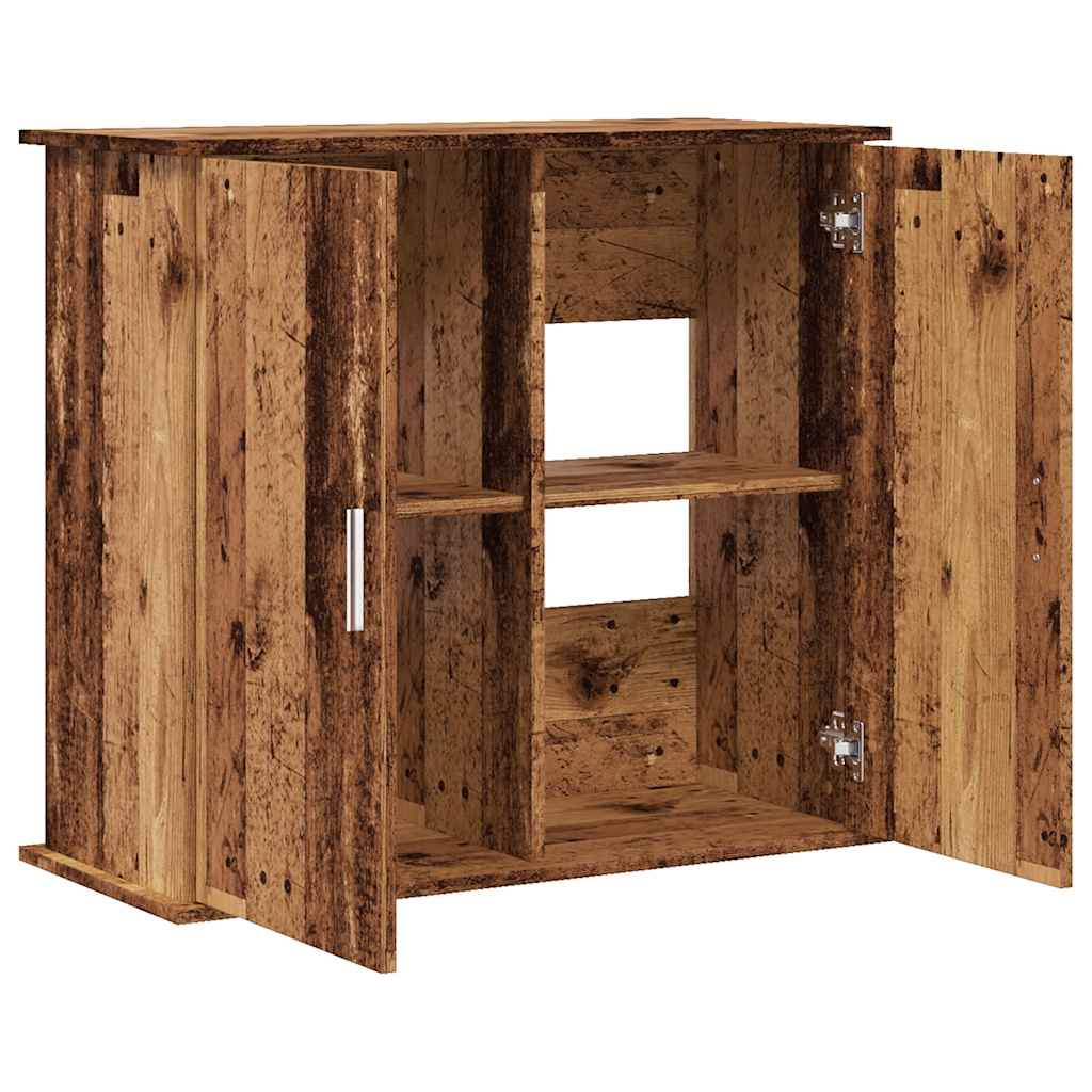 Supporto Acquario 81x36x73 cm in Legno Multistrato Legno Antico