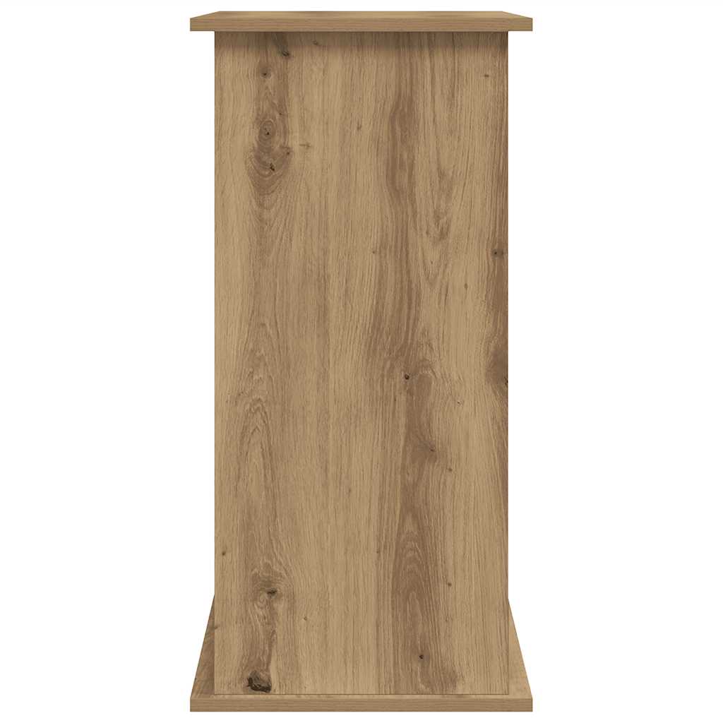 Supporto per acquario artigianale in rovere 81x36x73 cm in legno ingegnerizzato