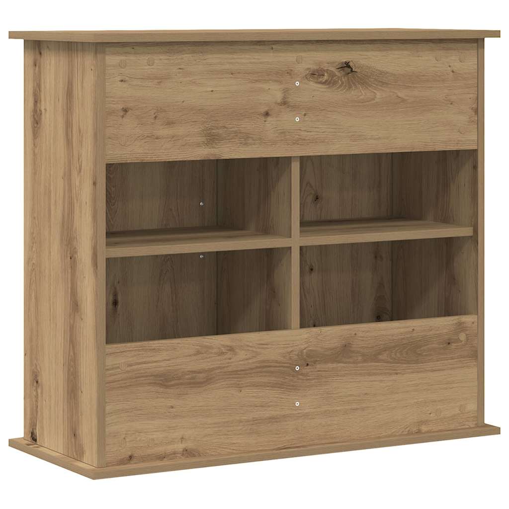 Supporto per acquario artigianale in rovere 81x36x73 cm in legno ingegnerizzato
