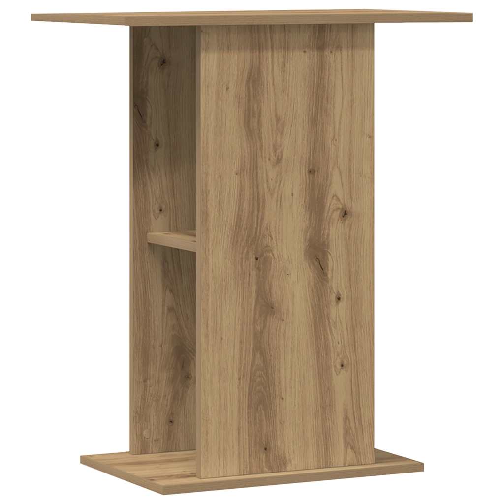 Supporto per acquario artigianale in rovere 36x60,5x72,5 cm in legno ingegnerizzato