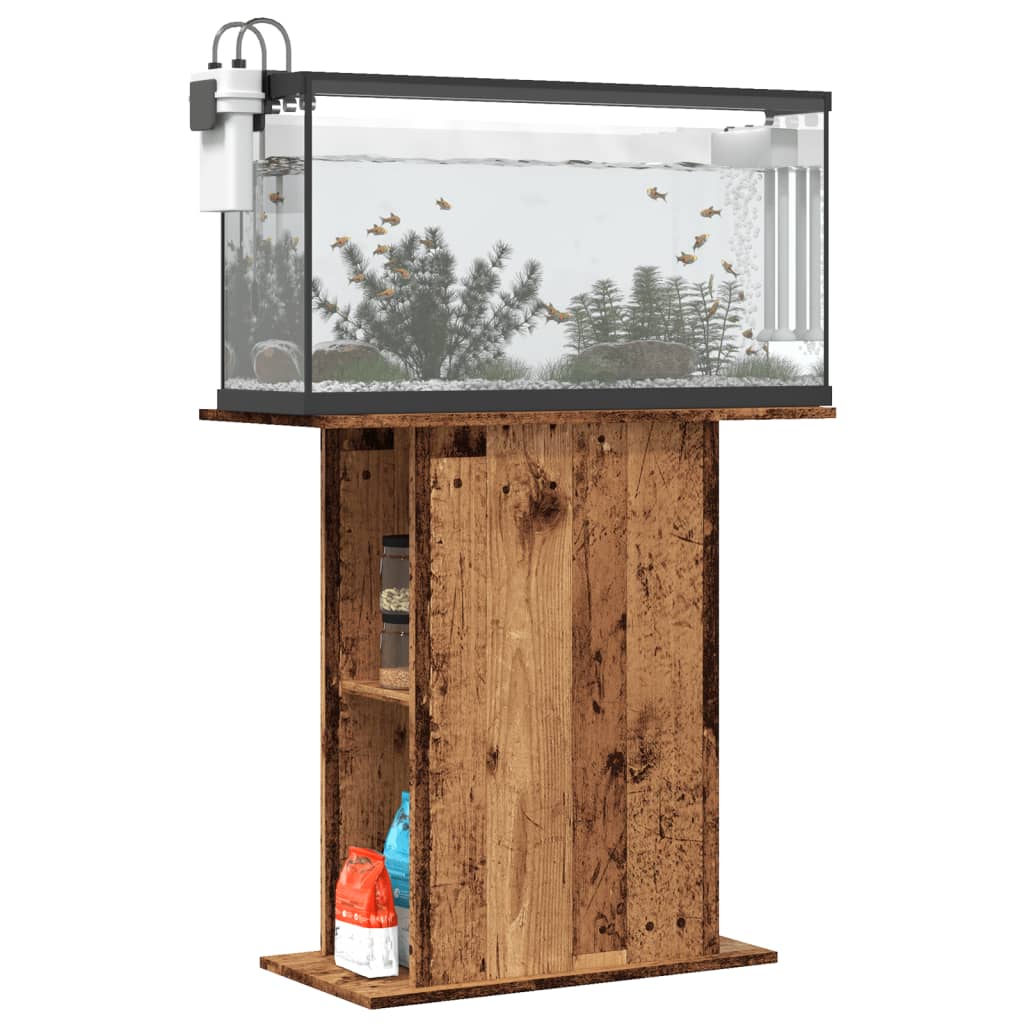 Supporto per acquario in legno vecchio 36x75x72,5 cm in legno ingegnerizzato