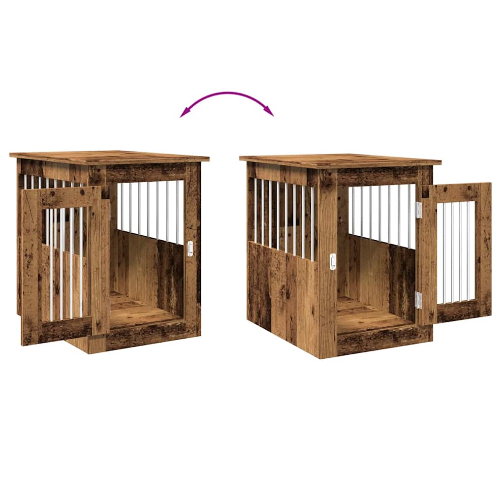 Gabbia Cani da Arredamento Legno Antico Legno Multistrato