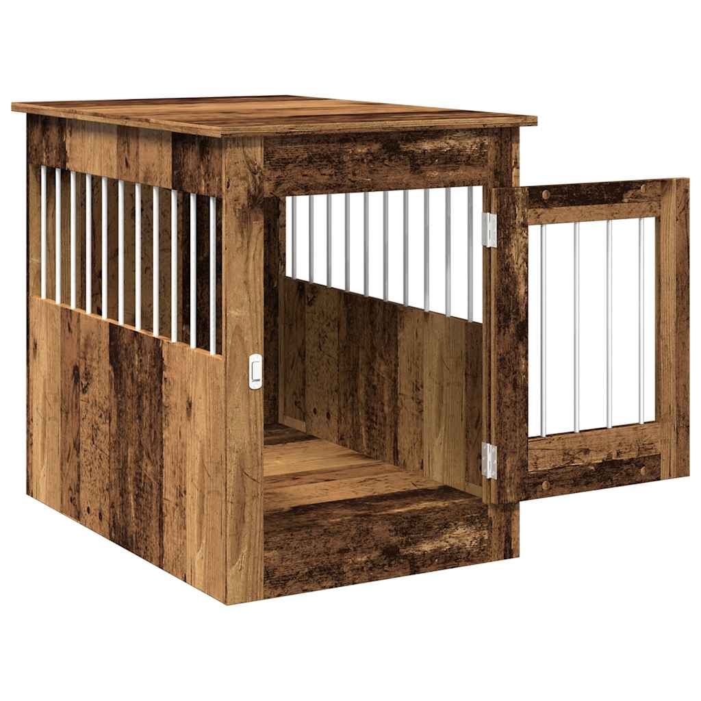 Gabbia Cani da Arredamento Legno Antico Legno Multistrato
