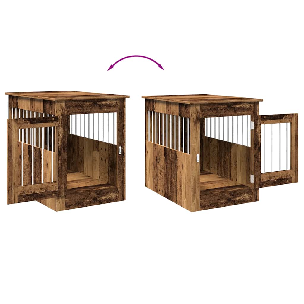 Gabbia Cani da Arredamento Legno Antico Legno Multistrato