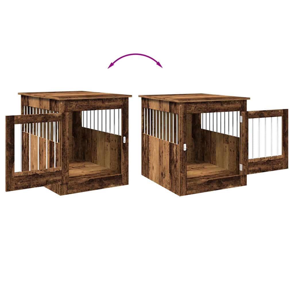 Gabbia Cani da Arredamento Legno Antico Legno Multistrato