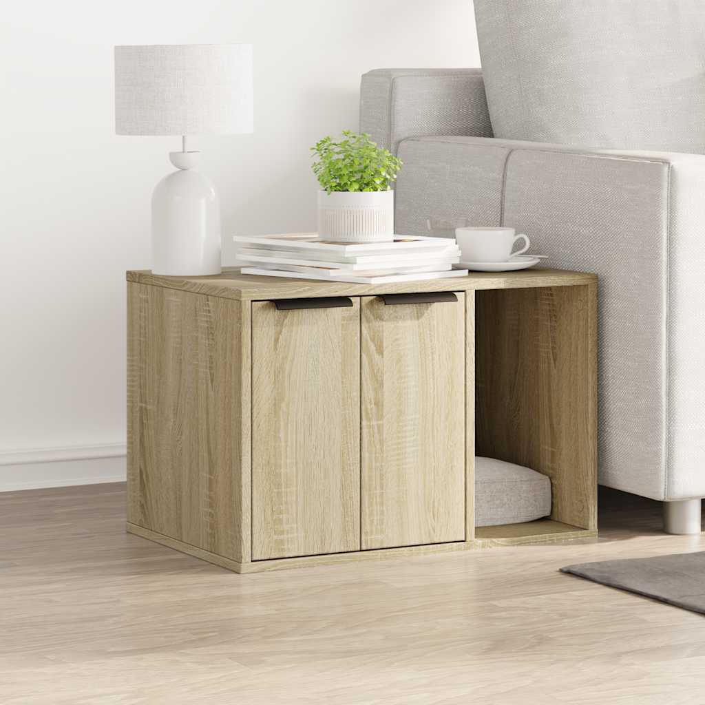Recinto Lettiera Gatti Rovere Sonoma 60x40x40 cm in Truciolato