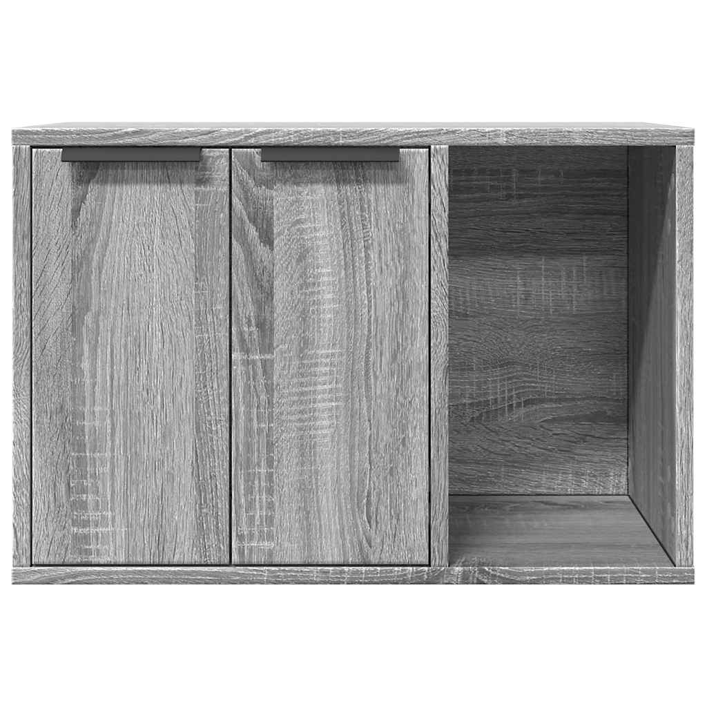 Recinto Lettiera Gatti Grigio Sonoma 60x40x40 cm in Truciolato