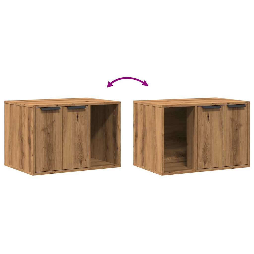 Recinto Lettiera Rovere Artigianale 60x40x40 cm in Truciolato