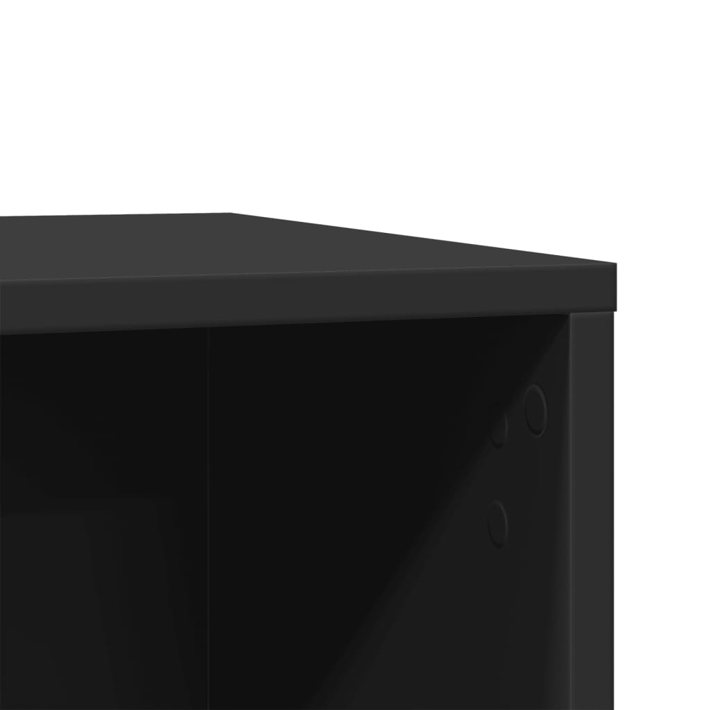 Recinto per Lettiera per Gatti Nero 80x50x45 cm in Truciolato