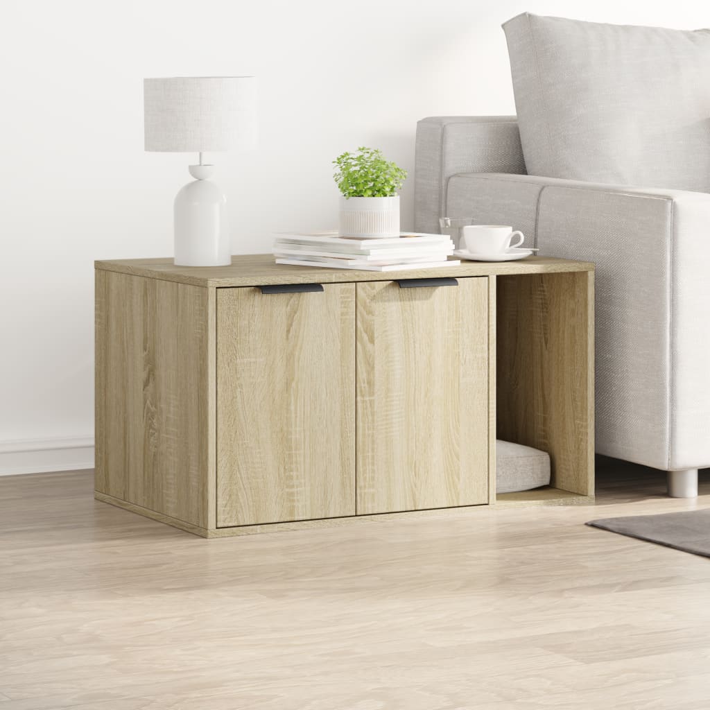 Recinto Lettiera Gatti Rovere Sonoma 80x50x45 cm in Truciolato