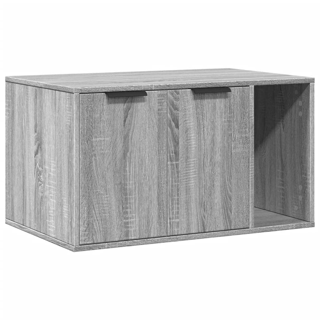 Recinto Lettiera Gatti Grigio Sonoma 80x50x45 cm in Truciolato