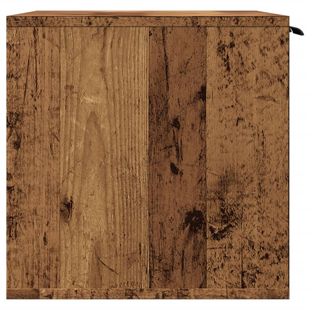 Recinto Lettiera Gatti Legno Vecchio 80x50x45 cm in Truciolato
