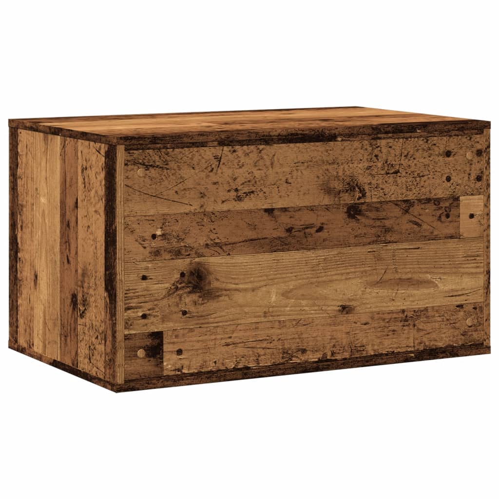 Recinto Lettiera Gatti Legno Vecchio 80x50x45 cm in Truciolato