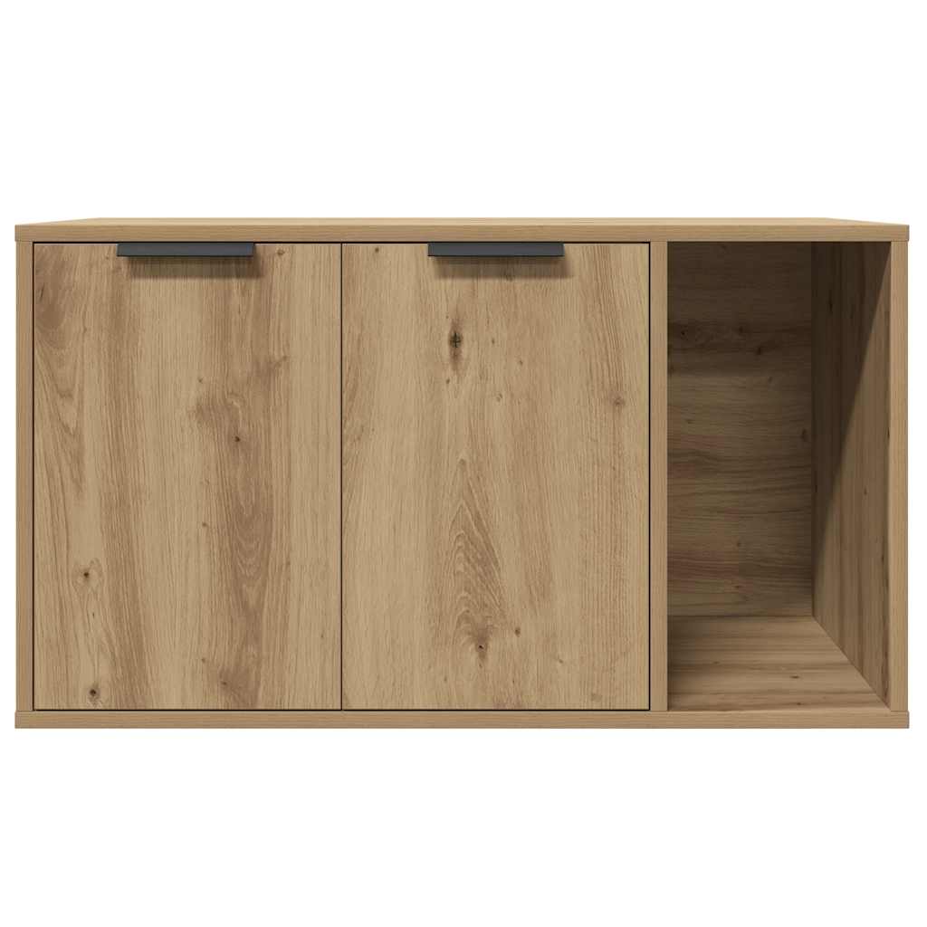 Recinto Lettiera Rovere Artigianale 80x50x45 cm in Truciolato