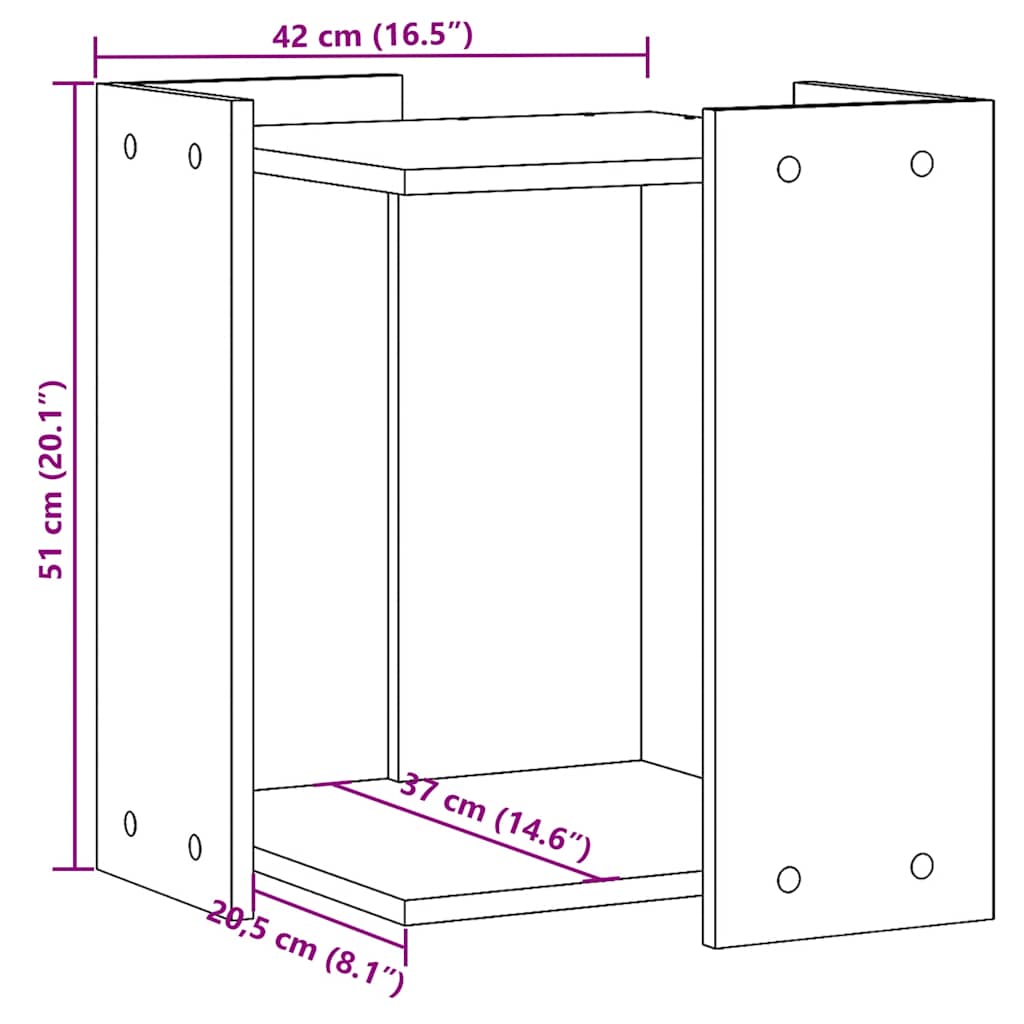 Recinto per Lettiera per Gatti Bianco 80x50x45 cm in Truciolato