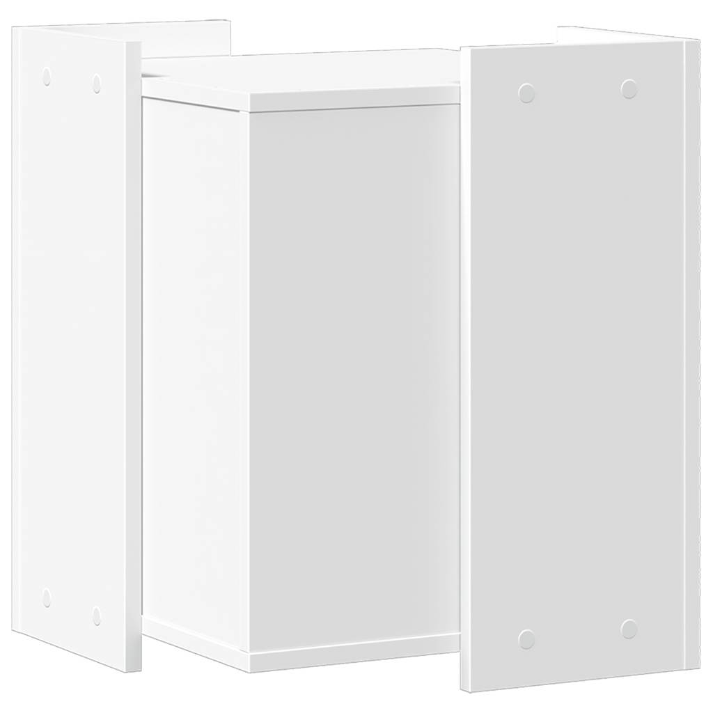 Recinto per Lettiera per Gatti Bianco 80x50x45 cm in Truciolato