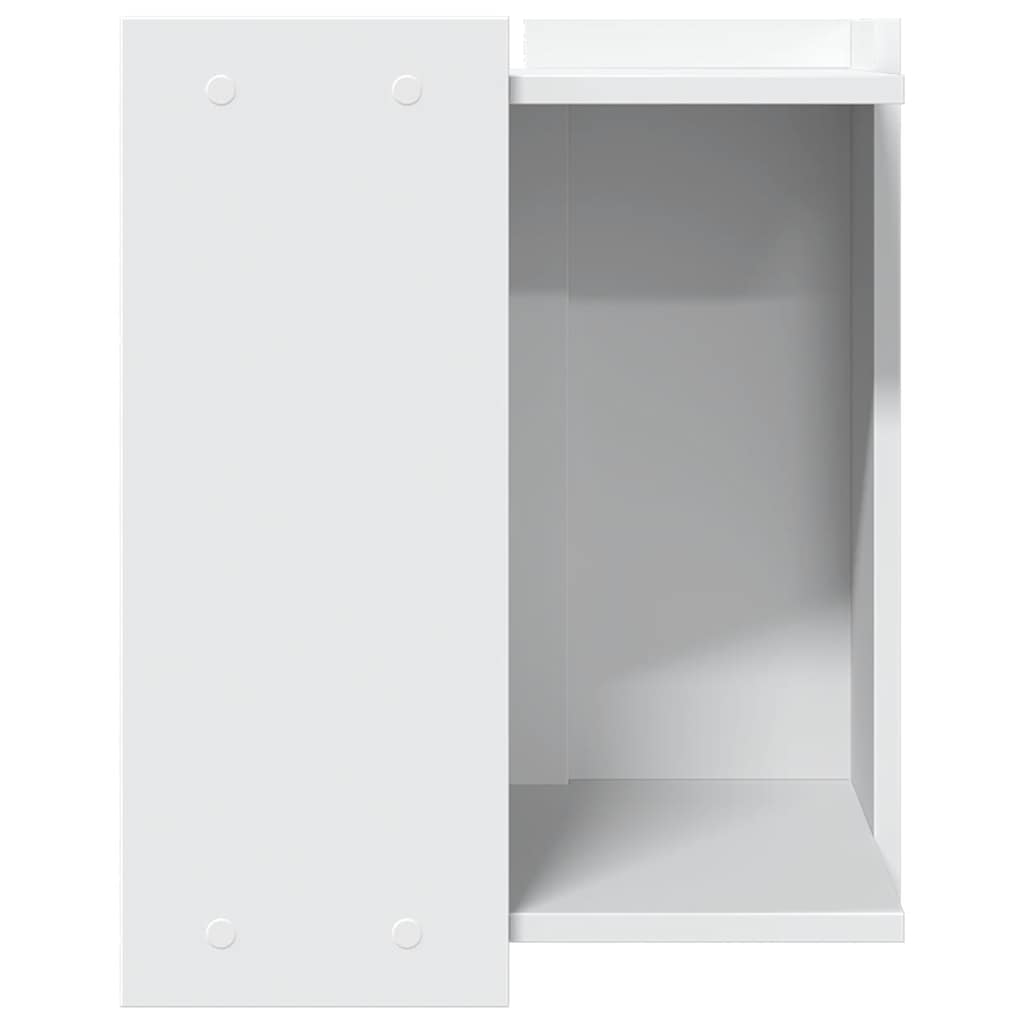 Recinto per Lettiera per Gatti Bianco 80x50x45 cm in Truciolato