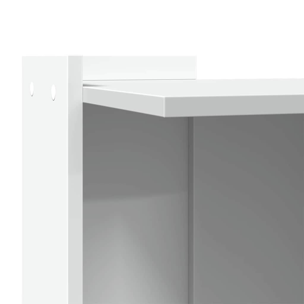 Recinto per Lettiera per Gatti Bianco 80x50x45 cm in Truciolato