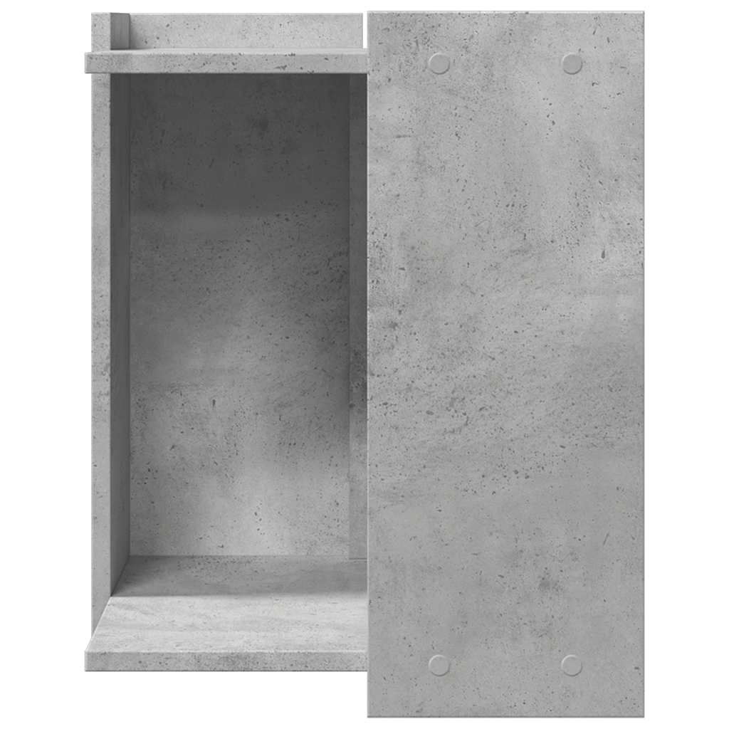 Recinto Lettiera Gatti Grigio Cemento 60x40x40 cm in Truciolato