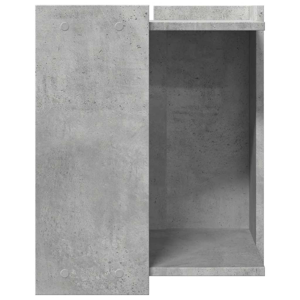 Recinto Lettiera Gatti Grigio Cemento 60x40x40 cm in Truciolato