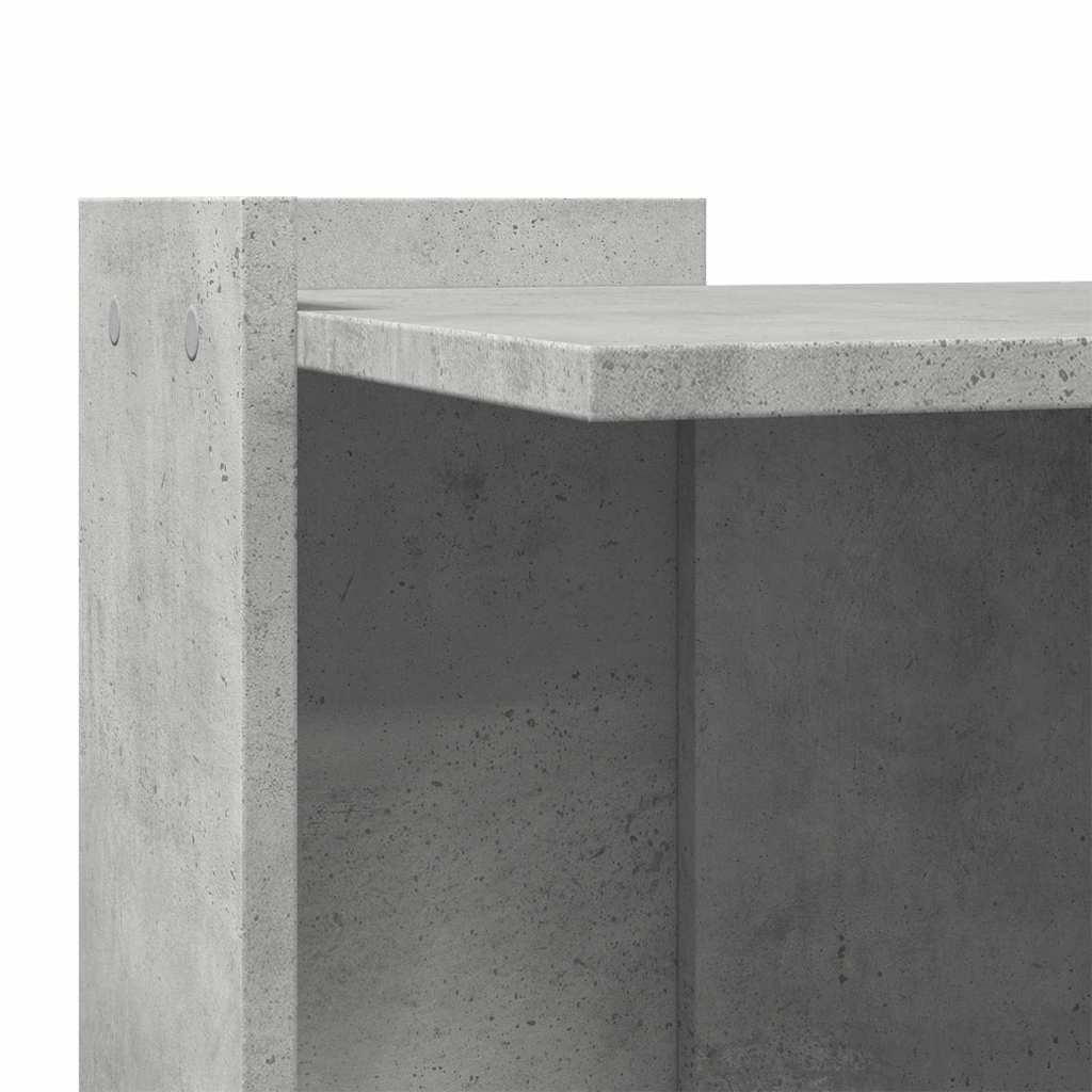 Recinto Lettiera Gatti Grigio Cemento 60x40x40 cm in Truciolato