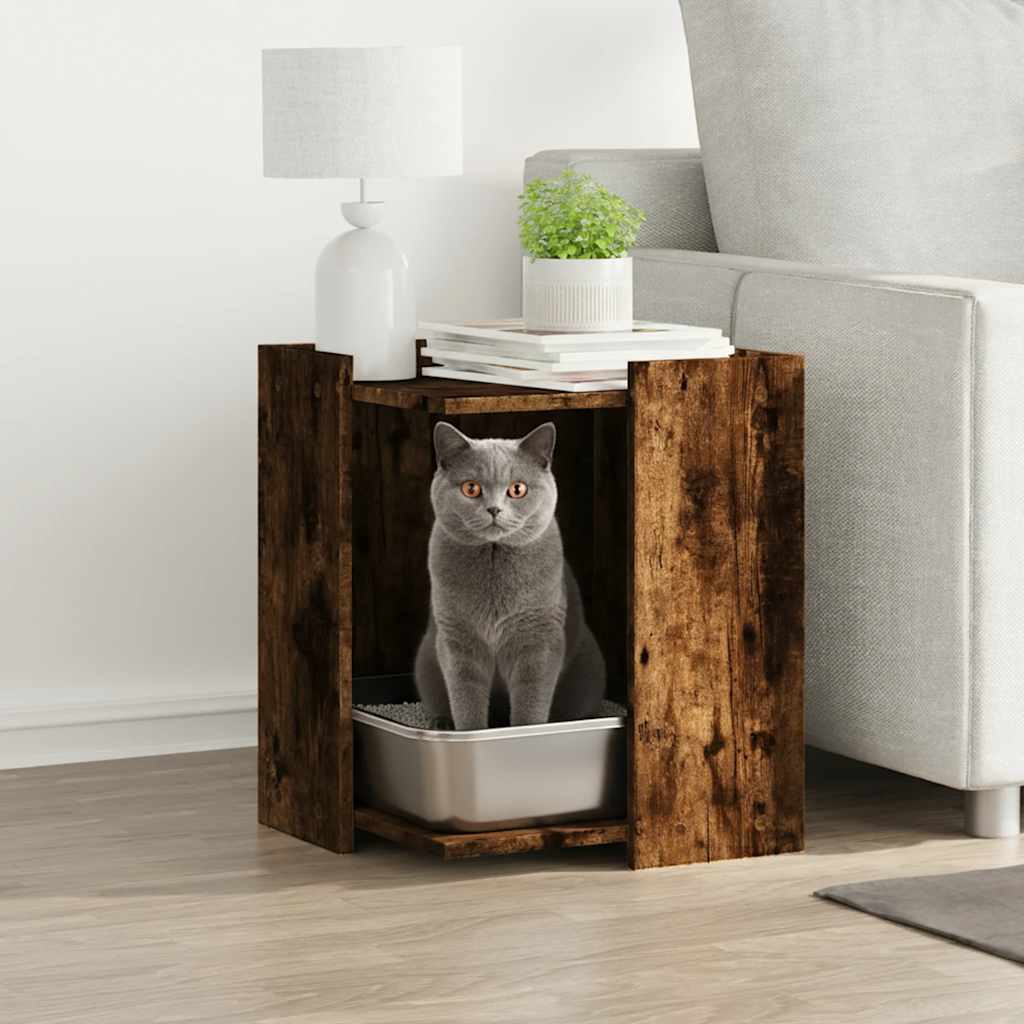 Recinto Lettiera Gatti Rovere Sonoma 60x40x40 cm in Truciolato