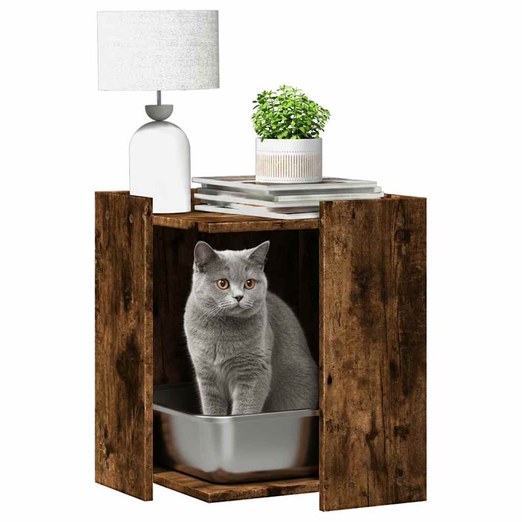 Recinto Lettiera Gatti Rovere Sonoma 60x40x40 cm in Truciolato