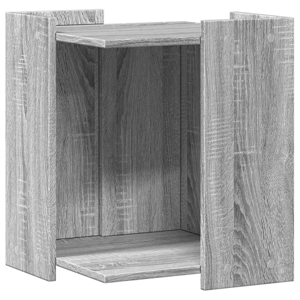 Recinto Lettiera Gatti Grigio Sonoma 60x40x40 cm in Truciolato