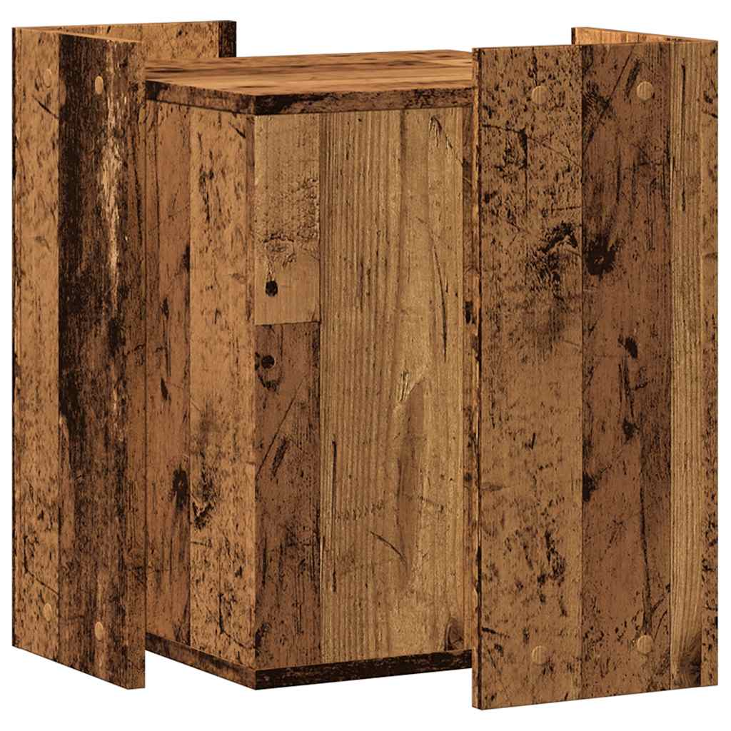 Recinto Lettiera Gatti Grigio Sonoma 60x40x40 cm in Truciolato