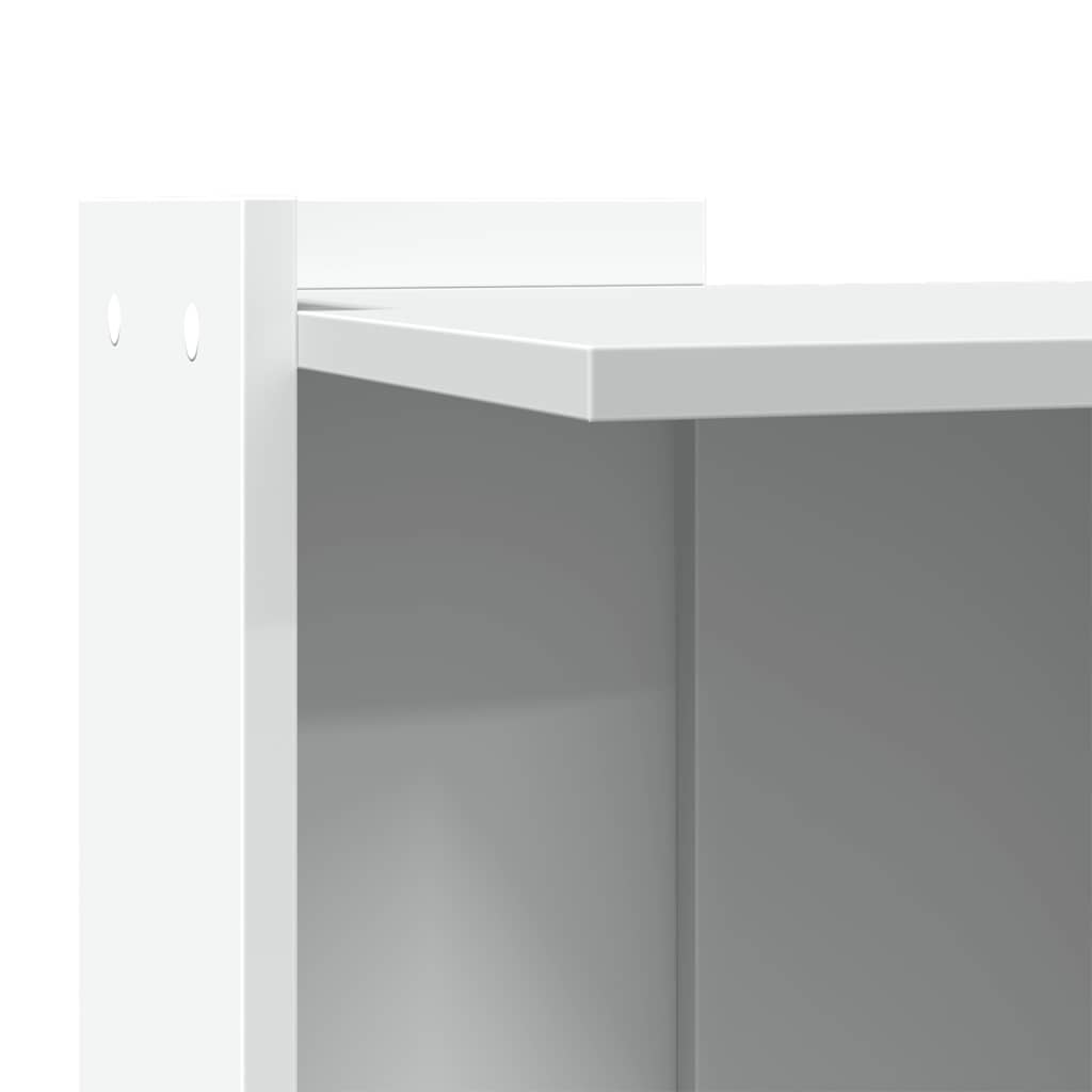 Recinto per Lettiera per Gatti Bianco 53x53x51 cm in Truciolato