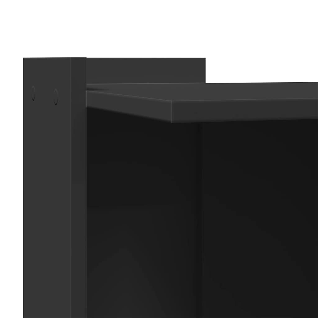 Recinto per Lettiera per Gatti Nero 53x53x51 cm in Truciolato