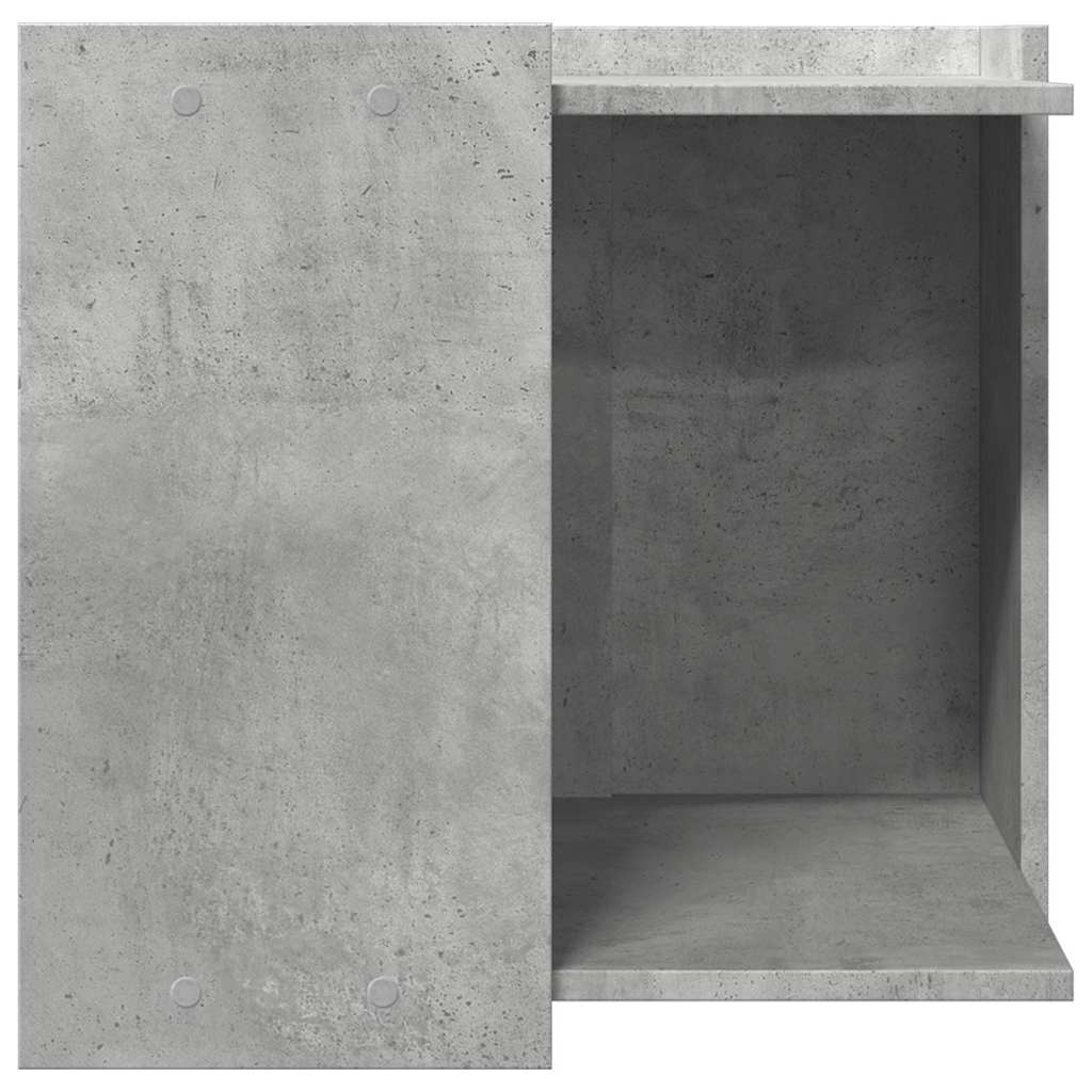 Recinto Lettiera Gatti Grigio Cemento 53x53x51 cm in Truciolato
