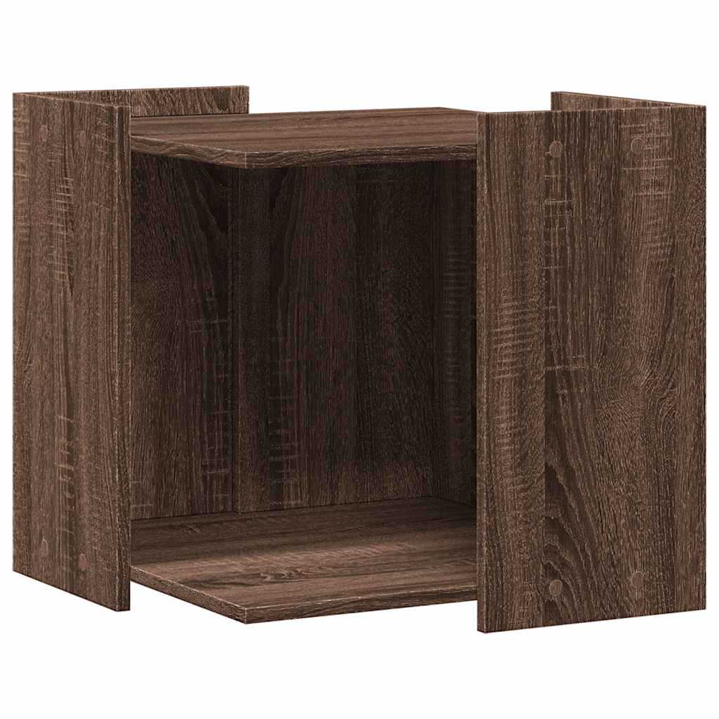 Recinto Lettiera Gatti Rovere Marrone 53x53x51 cm in Truciolato