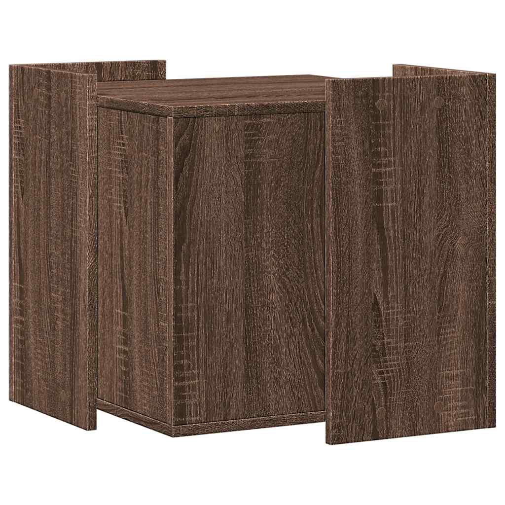 Recinto Lettiera Gatti Rovere Marrone 53x53x51 cm in Truciolato