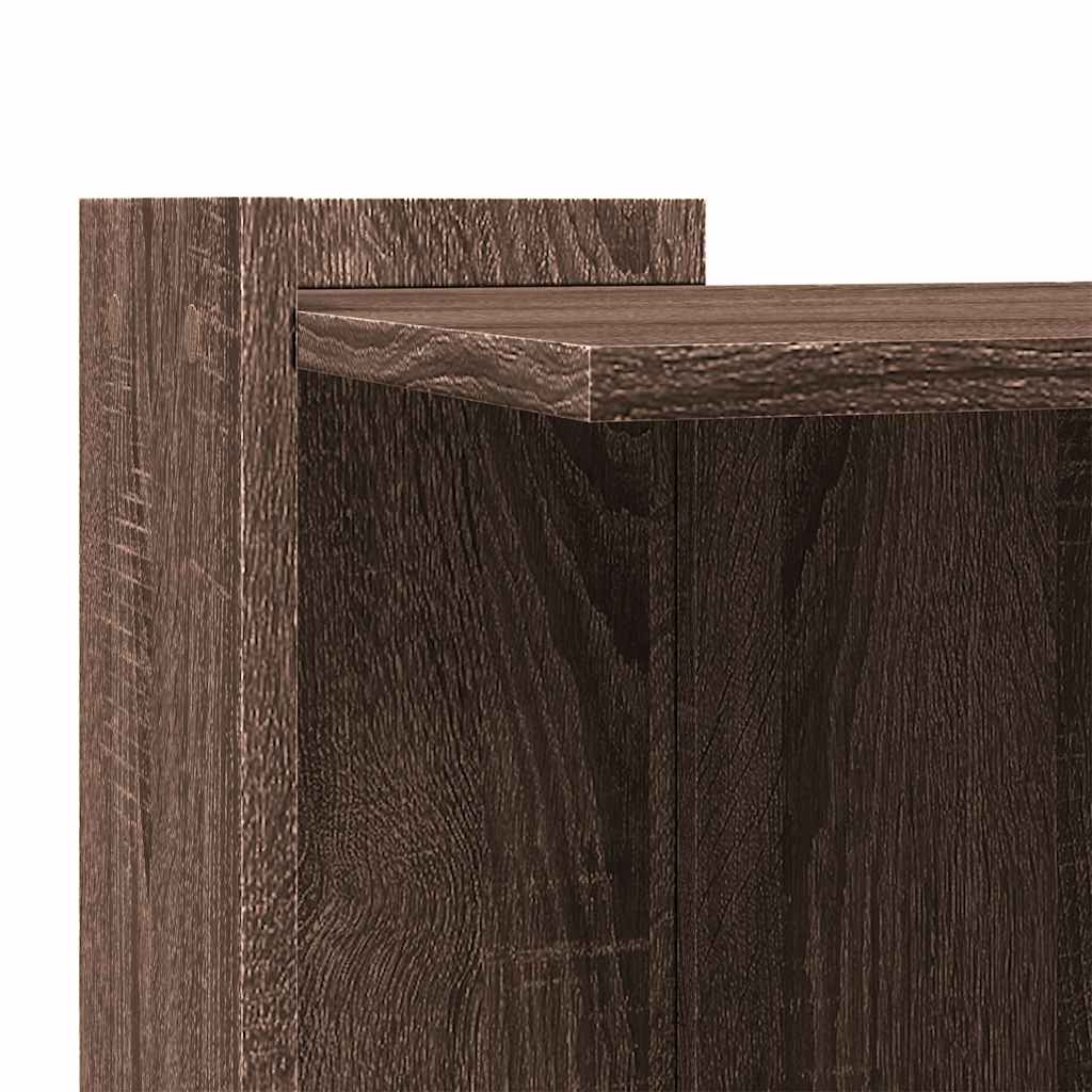 Recinto Lettiera Gatti Rovere Marrone 53x53x51 cm in Truciolato