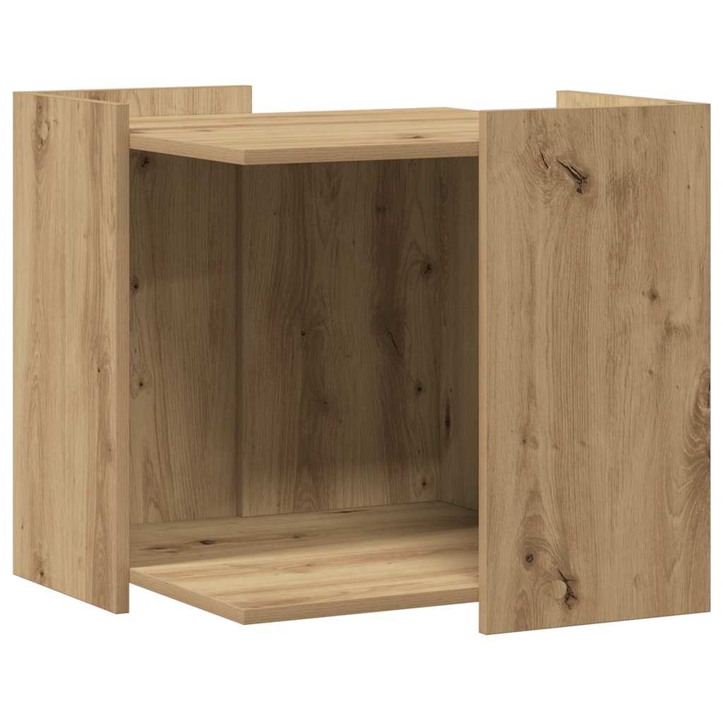 Recinto Lettiera Rovere Artigianale 53x53x51 cm in Truciolato