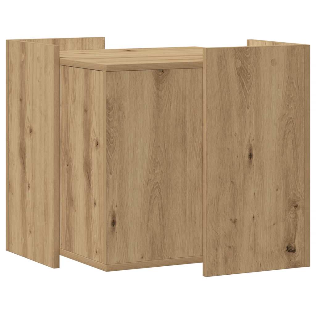 Recinto Lettiera Rovere Artigianale 53x53x51 cm in Truciolato