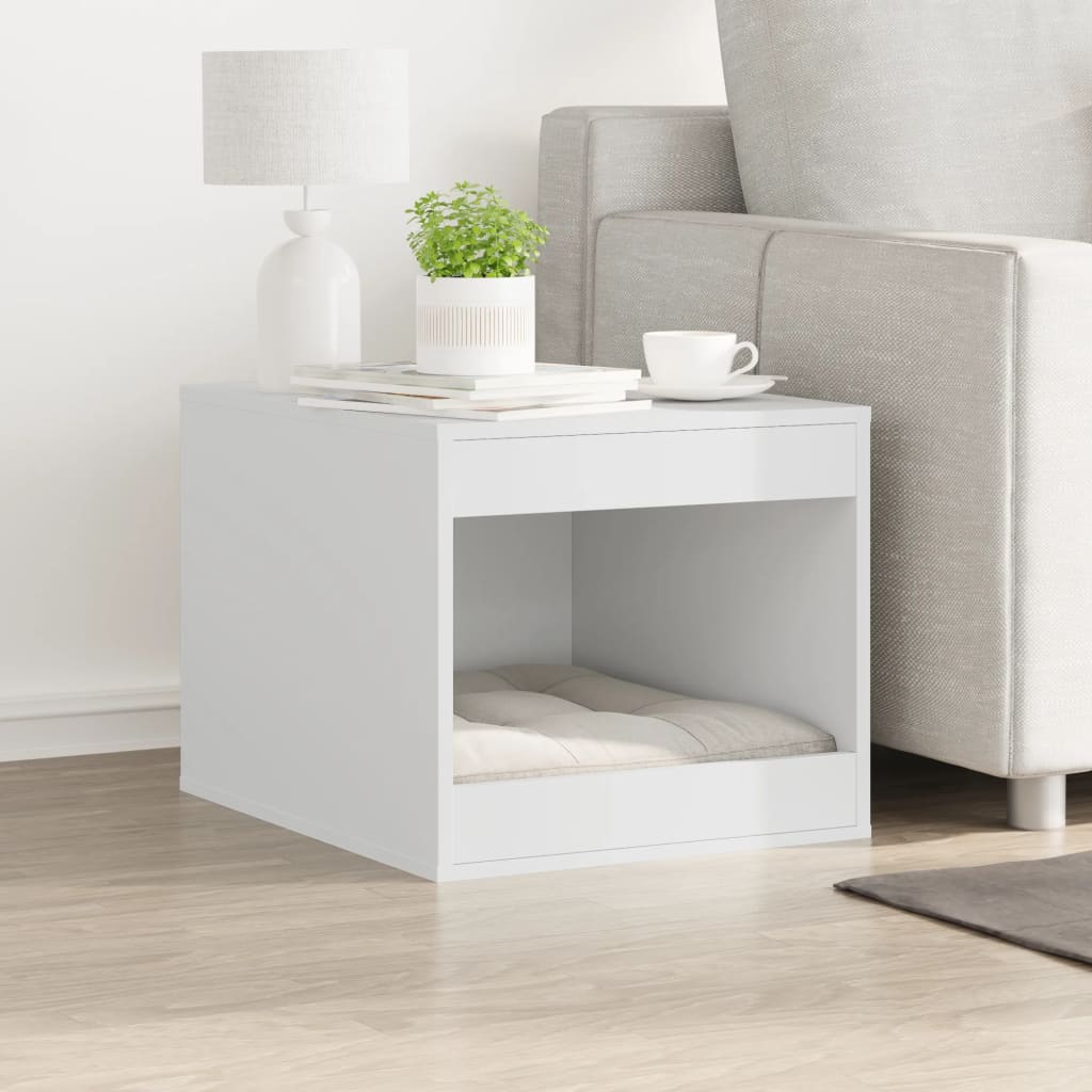 Recinto Lettiera Gatti Bianco 47x59x42 cm in Truciolato