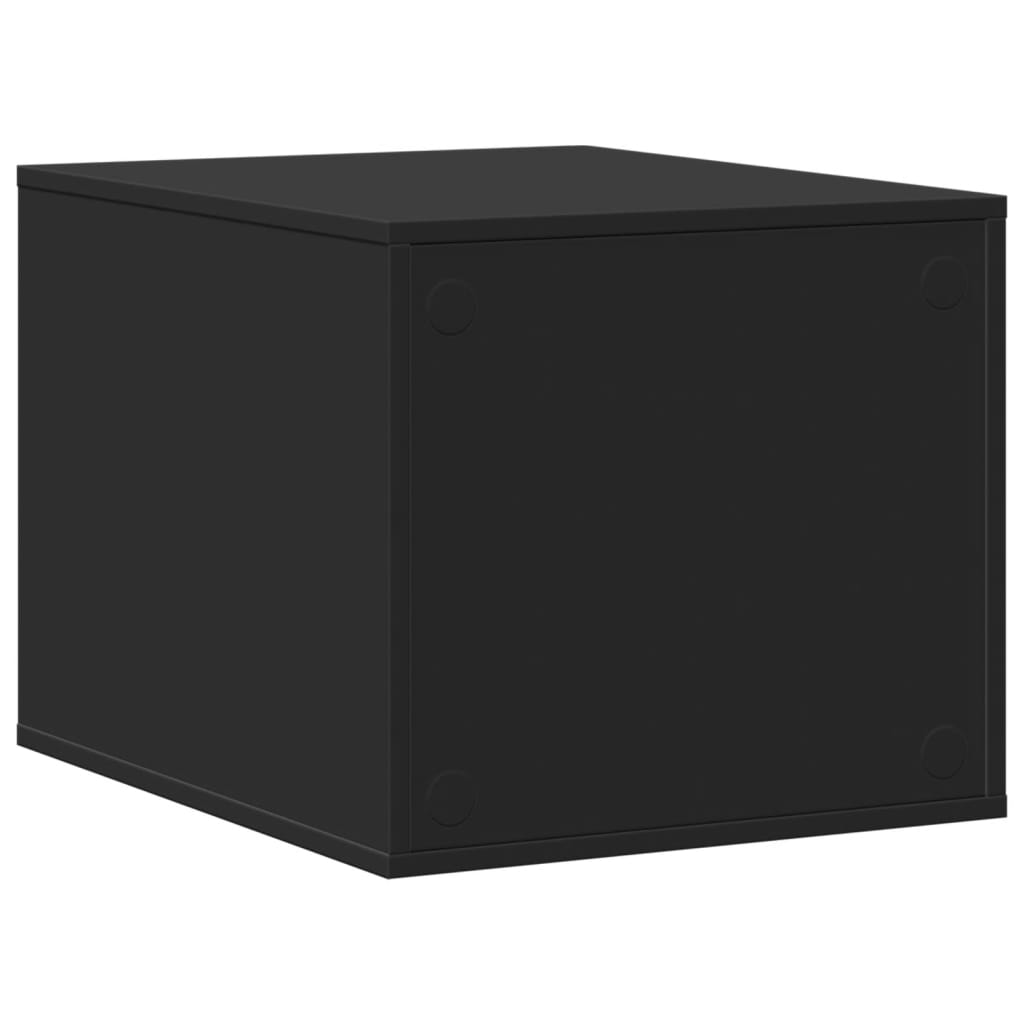 Recinto per Lettiera per Gatti Nero 47x59x42 cm in Truciolato