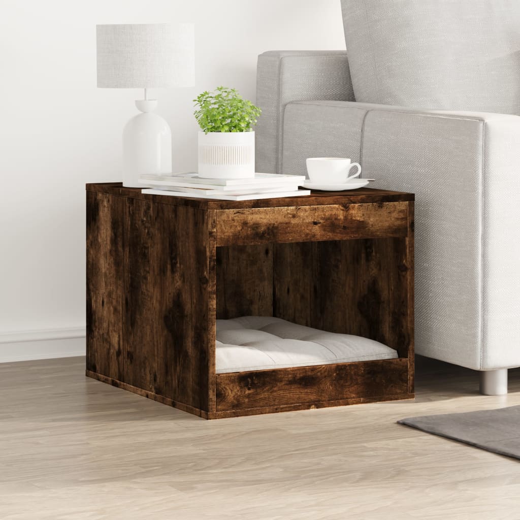 Recinto Lettiera Gatti Rovere Fumo 47x59x42 cm in Truciolato