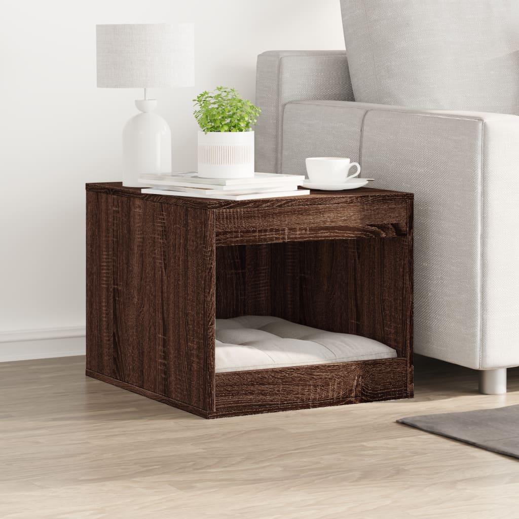 Recinto Lettiera Gatti Rovere Marrone 47x59x42 cm in Truciolato