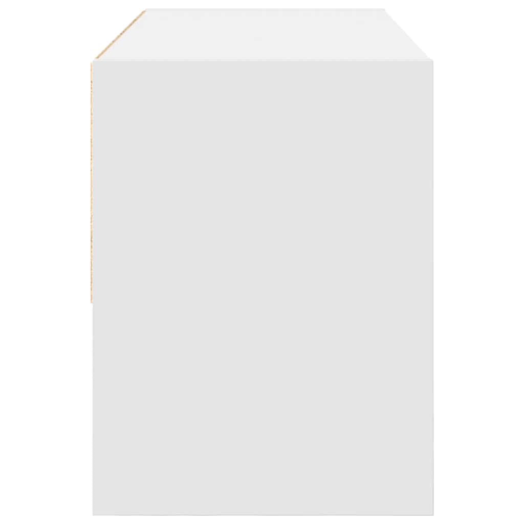 Scarpiera Impilabile Bianca 89,5x30x40 cm